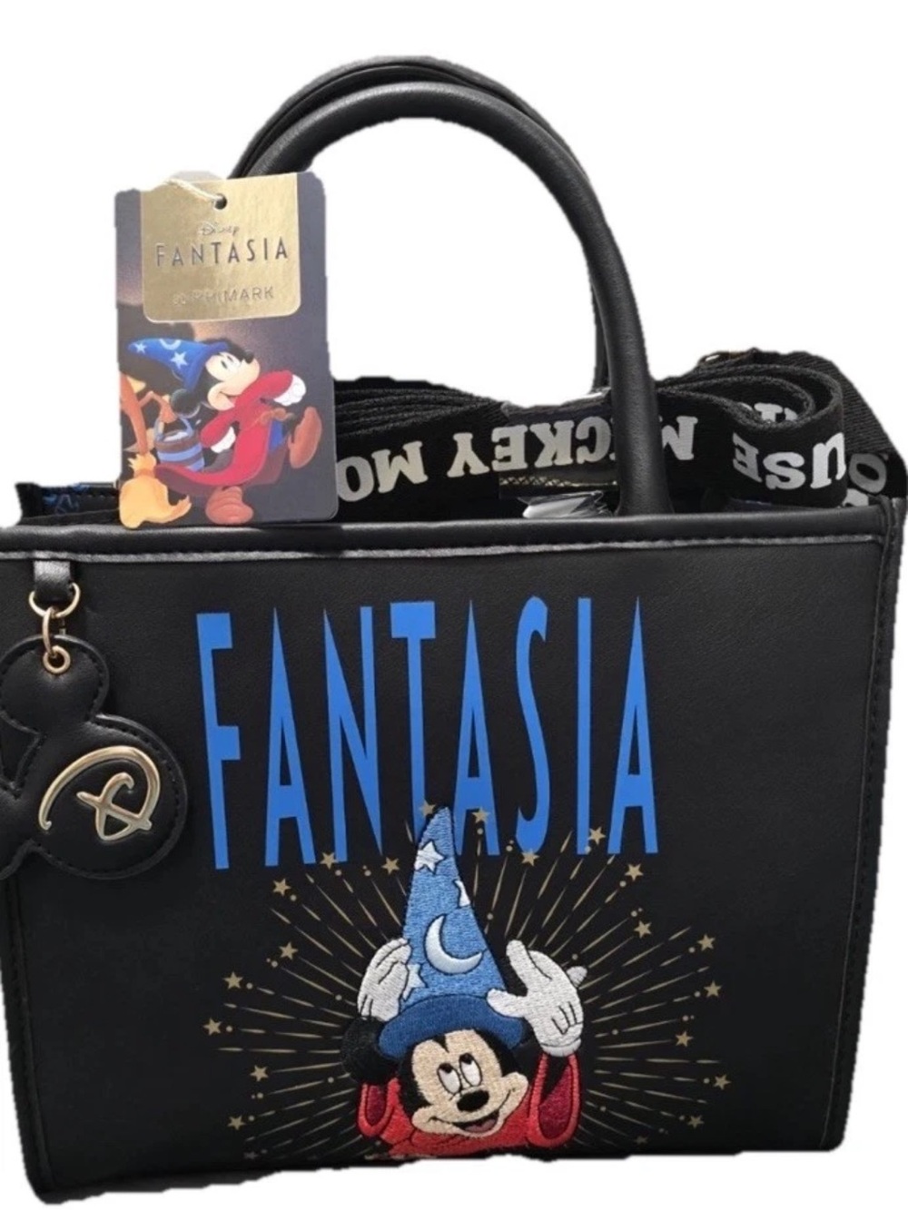 Primark x Disney Fantasia Sorcerer Mickey Mouse Purse Tote Crossbody Bag NWT